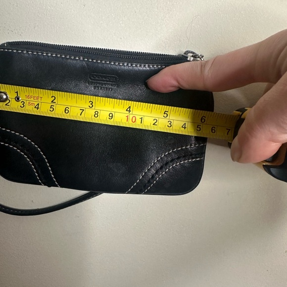 Coach Black Leather Wristlet - Picture 4 of 5